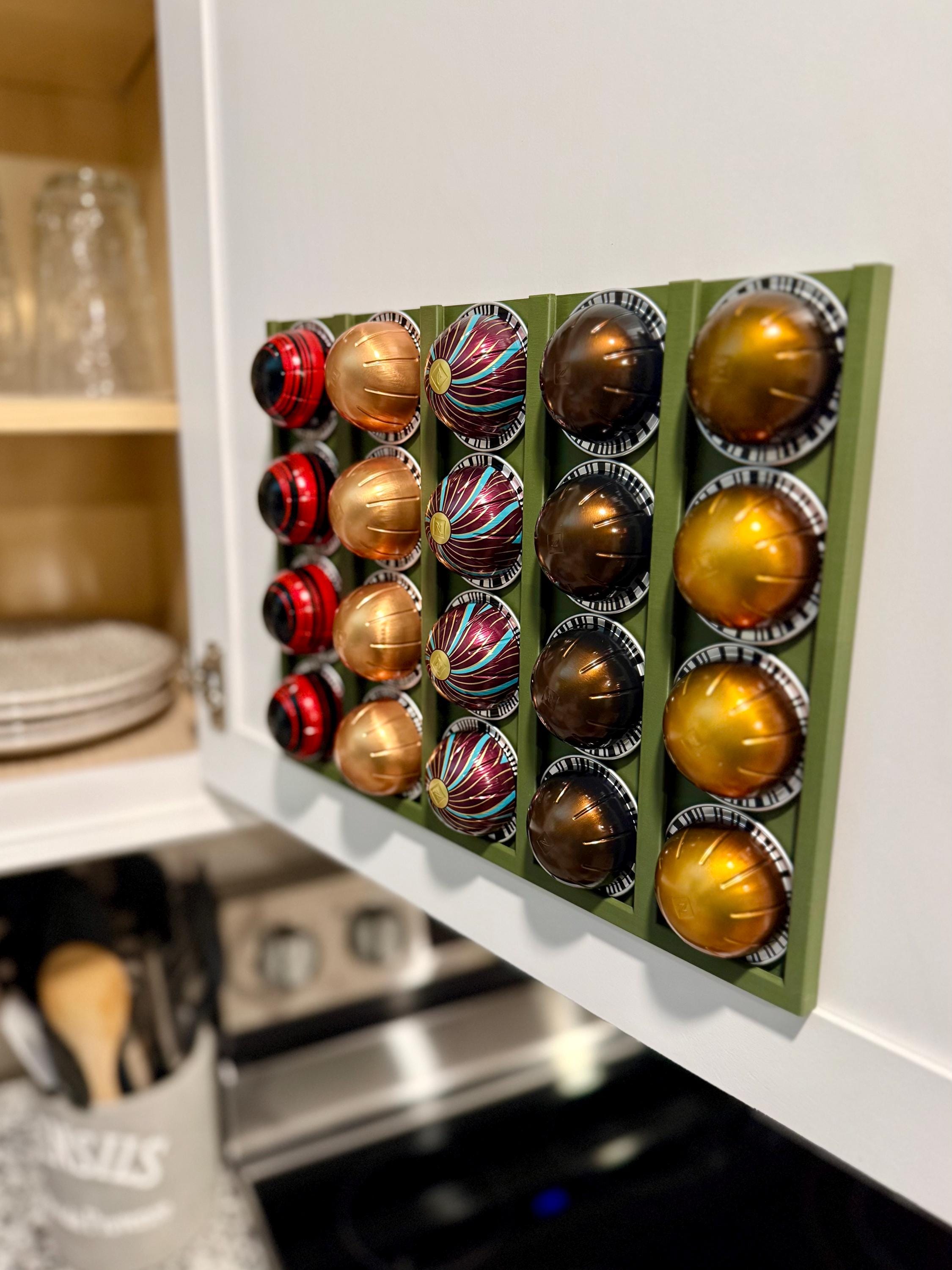 Nespresso Vertuo Pod Holder, Under Cabinet, Wall Mount