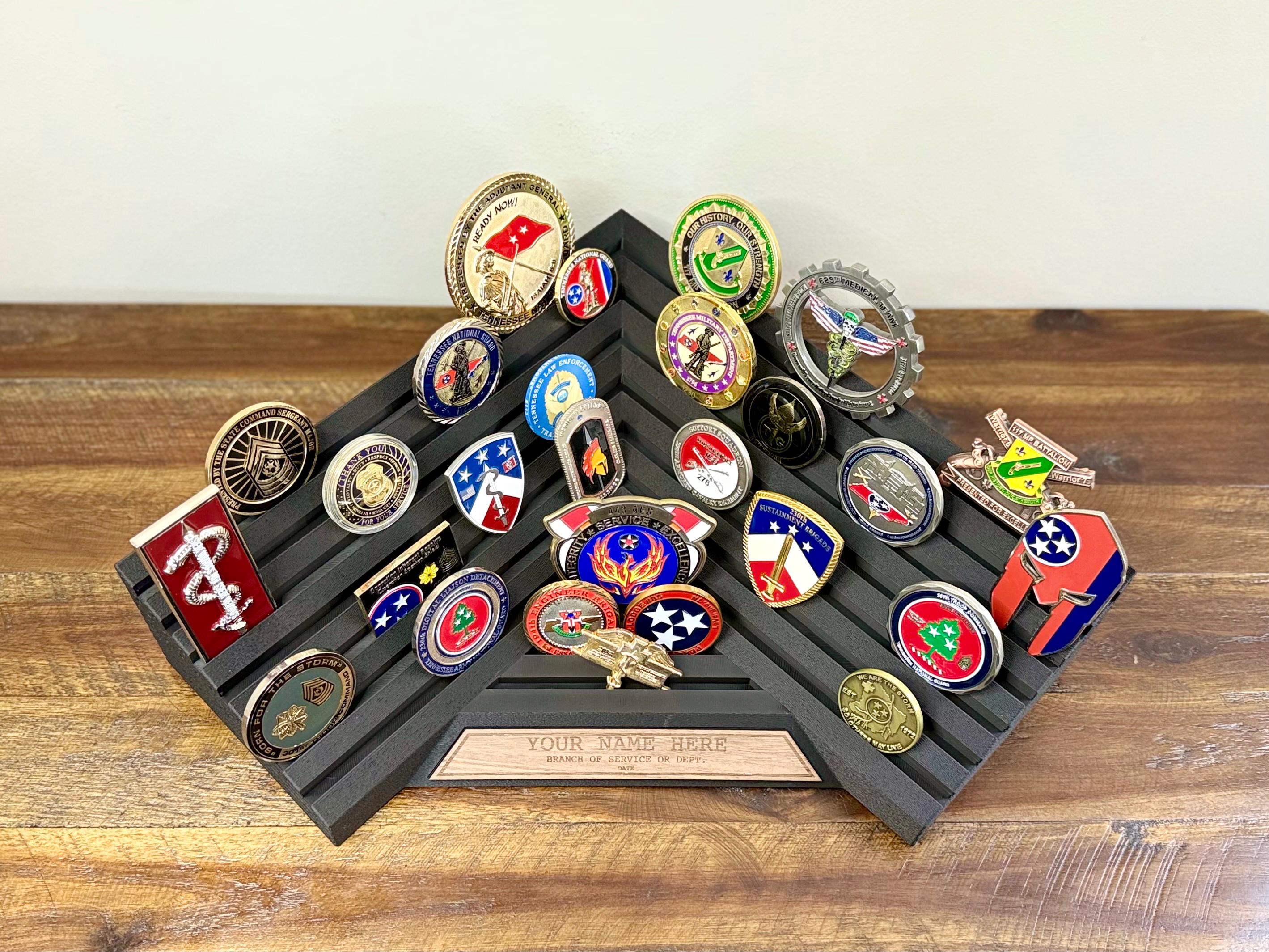 Large Challenge Coin Holder Display