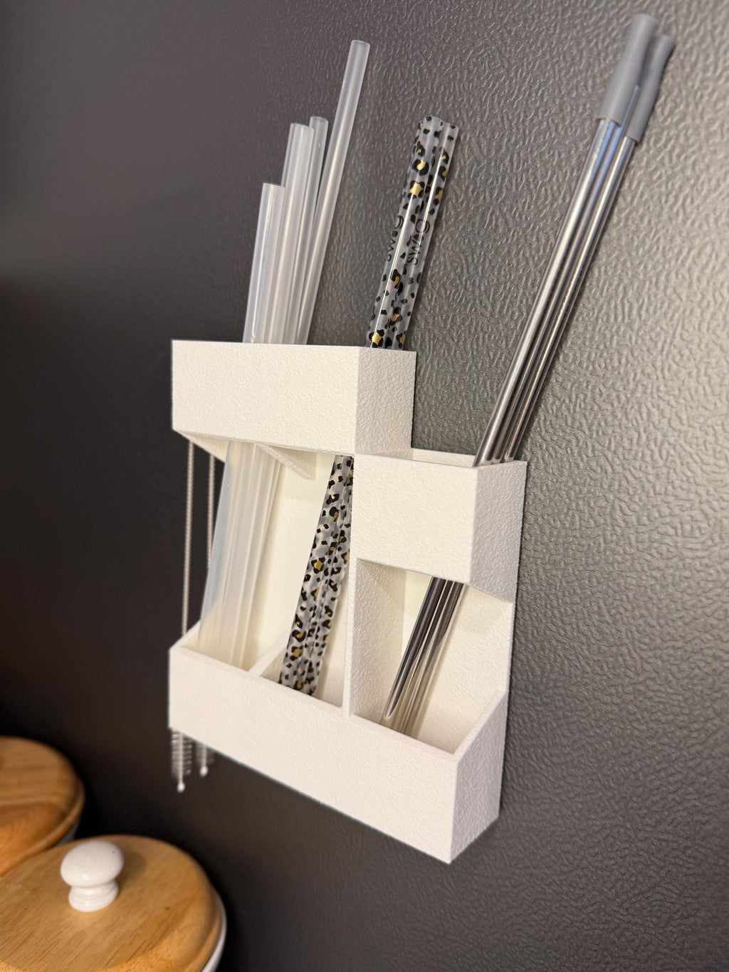 Reusable Straw Holder and Organizer