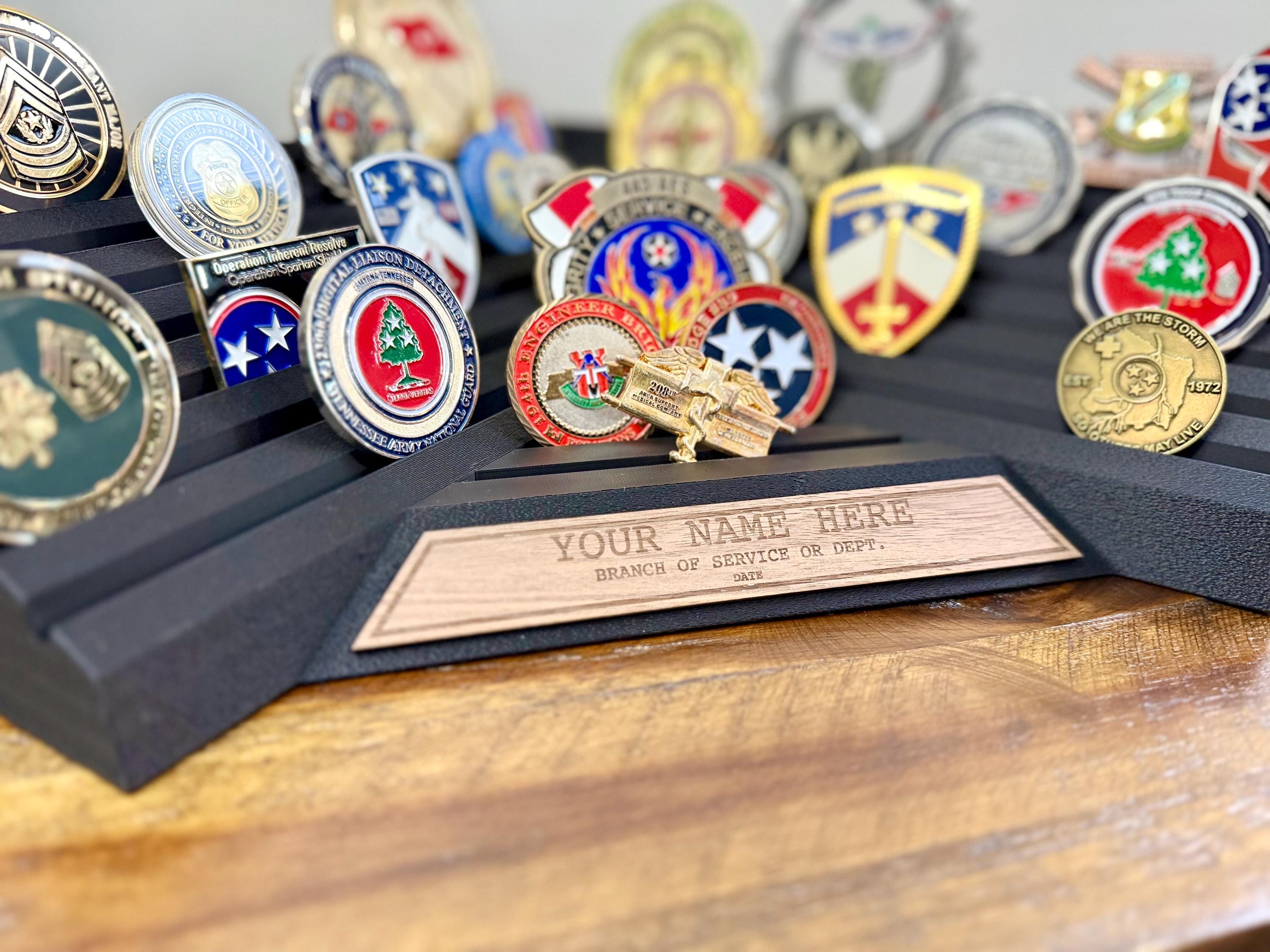 Large Challenge Coin Holder Display