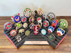 American Flag Challenge Coin Holder Display