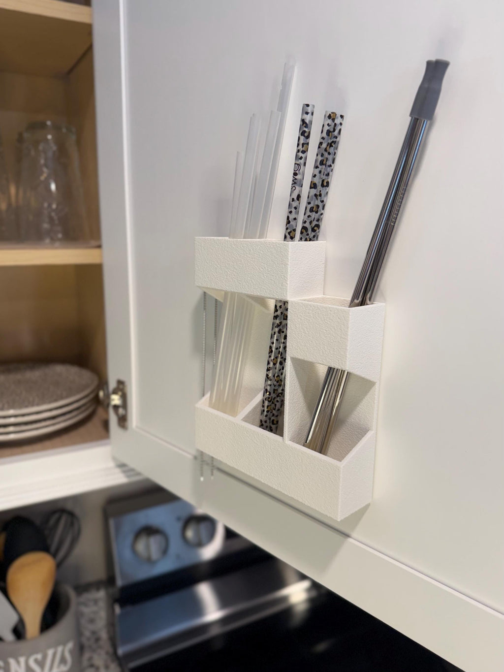 Reusable Straw Holder and Organizer