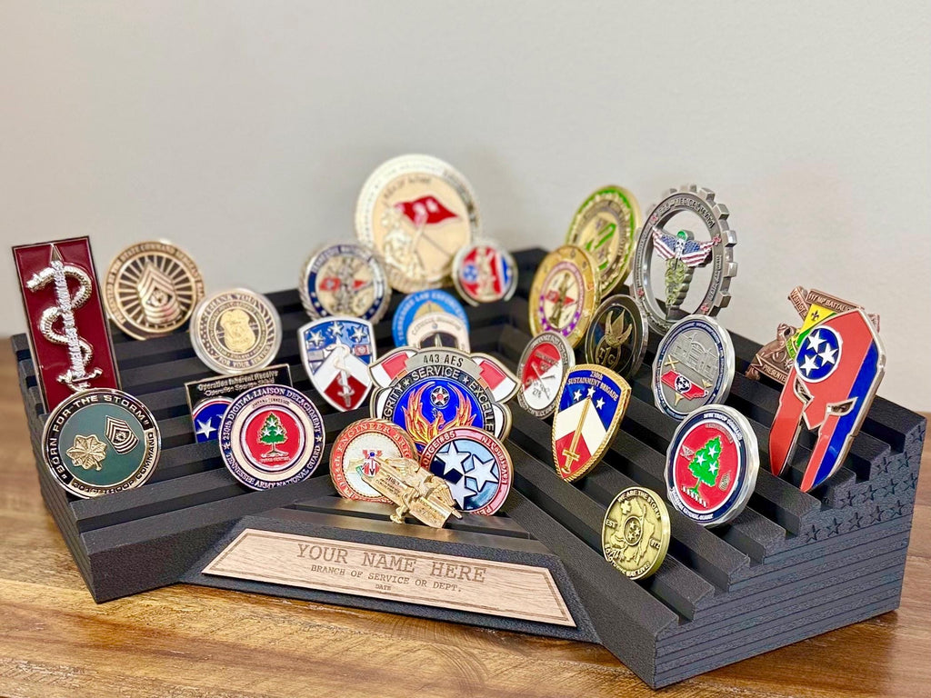 Large Challenge Coin Holder Display