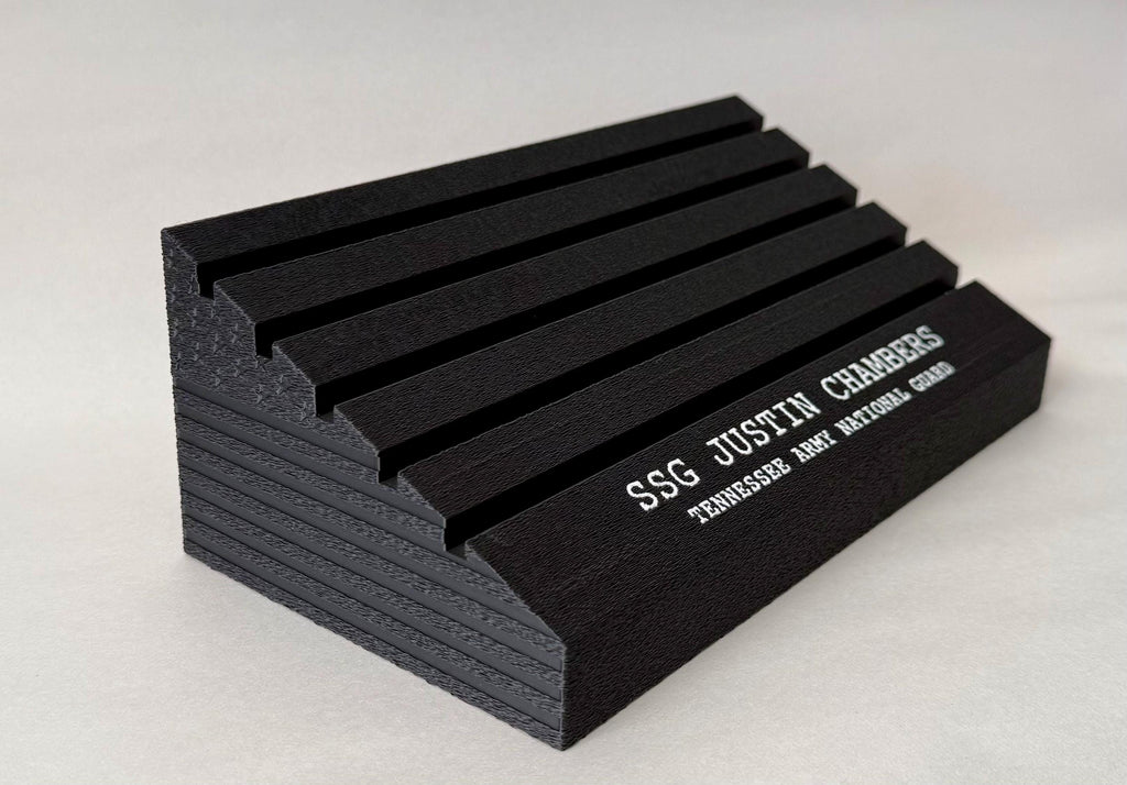 Personalized Challenge Coin Holder / Desk Display – Military, Police, Fire, EMS, First Repsonders
