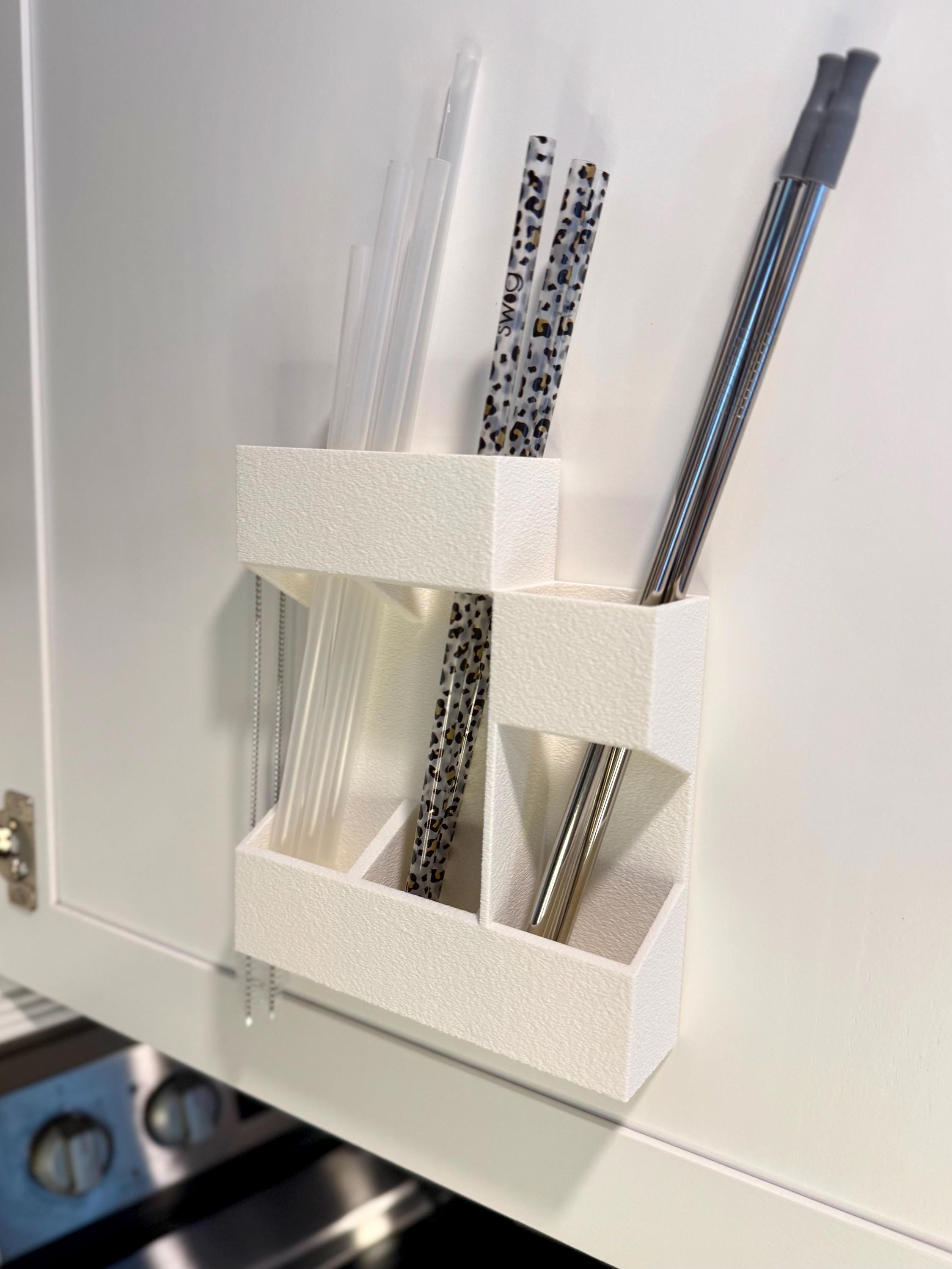 Reusable Straw Holder and Organizer